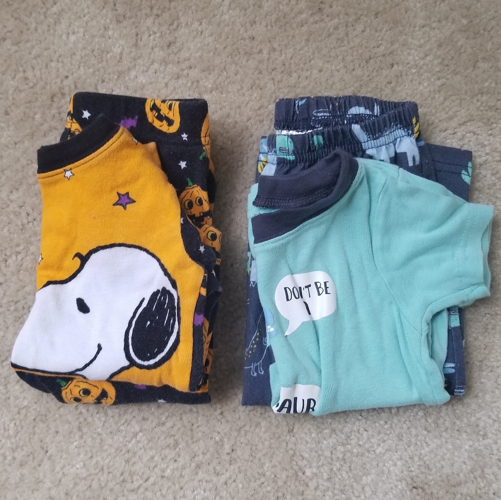 Bundle of 2 toddler boys pajamas